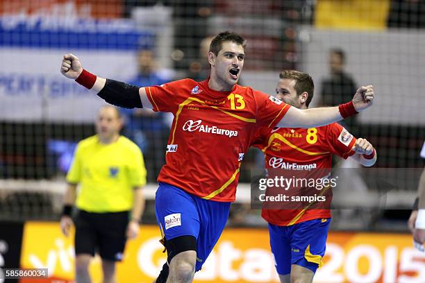 Julen AQUINAGALDE Handball Männer Weltmeisterschaft Viertelfinale : Spanien - Deutschland mens ihf handball worldchampionchip quarterfinal Spain -...