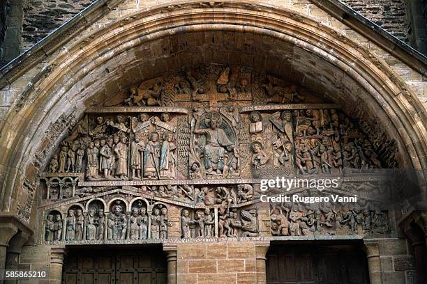 Former Abbey Church of Sainte-Foy in Conques: Portal Tympanum with Bas-reliefs | Located in: Abbaye de Ste-Foy.