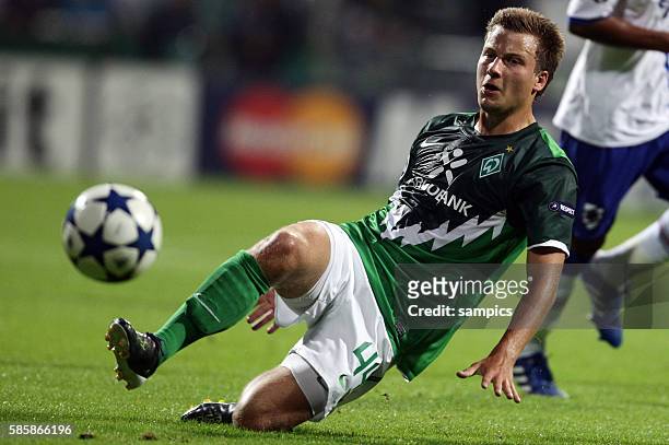 Philipp Bargfrede - Werder Bremen Fußball Championsleague Qualifikation Hinspiel : Werder Bremen - Sampdoria Genua 3:1 18.8.2010