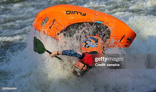 Setz Chapelle Einer Kanadier Männer Canoe Kanu ICF Freestyle WM 2011 in Plattling