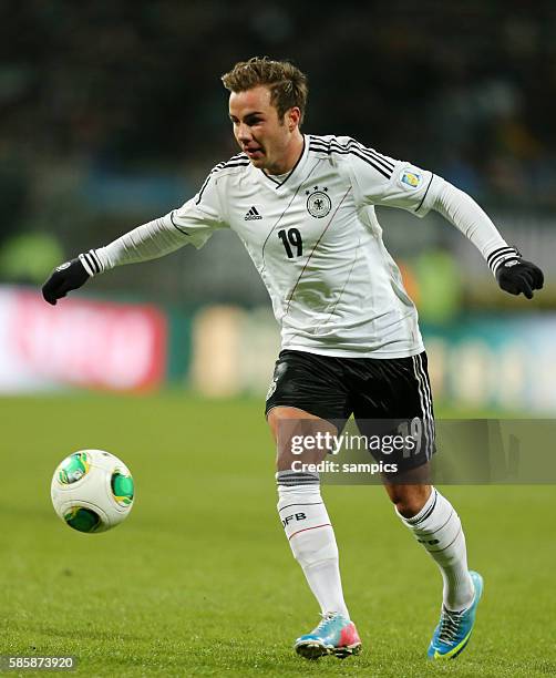 Mario Götze Goetze Deutschland Germany Fussball WM Qualifikation Länderspiel Deutschland Kasachstan 4:1 Football Qualifaktion germany Kasachstan