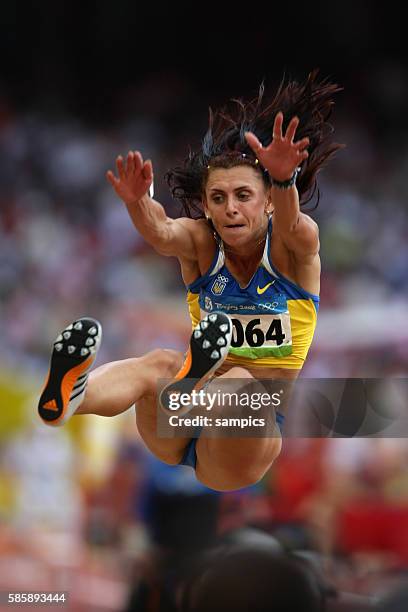 Silber f?r Lyudmila Blonska UKR Leichtathletik Siebenkampf Frauen Olympische Sommerspiele 2008 in Peking olympic summer games in Beijing 2008