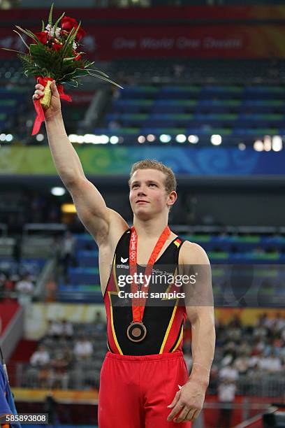 Turnen Reck Fabian Hamb?chen gewinnt Bronze Olympische Sommerspiele 2008 in Peking olympic summer games in Beijing 2008