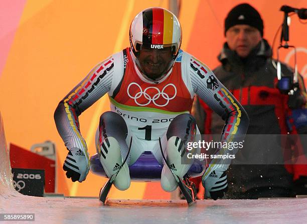 Rodeln M?nner Georg Hackl olympische Winterspiele in Turin 2006 olympic winter games in torino 2006