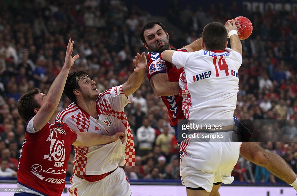 Handball - IHF European Championship Semifinals - Serbia vs. Croatia