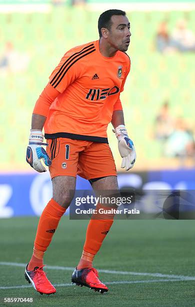 Rio Ave FCÕs goalkeeper Cassio in action during the UEFA Europa League Qualifications Semi-Finals 2nd Leg match between Rio Ave FC and Slavia Praha...