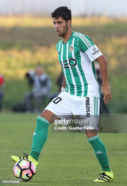 Rio Ave FCÕs midfielder Joao Novais in action during the UEFA Europa League Qualifications Semi-Finals 2nd Leg match between Rio Ave FC and Slavia...