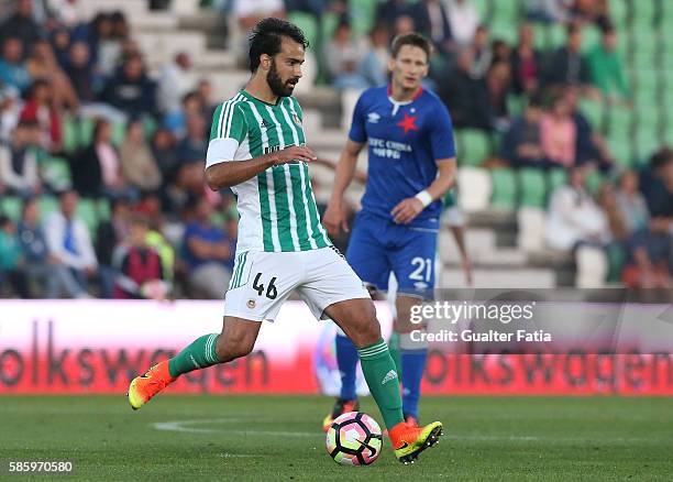 Rio Ave FCÕs defender Marcelo in action during the UEFA Europa League Qualifications Semi-Finals 2nd Leg match between Rio Ave FC and Slavia Praha at...