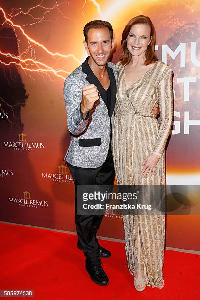 Marcel Remus and Marcia Cross attend the Remus Lifestyle Night 2016 on August 4, 2016 in Palma de Mallorca, Spain.