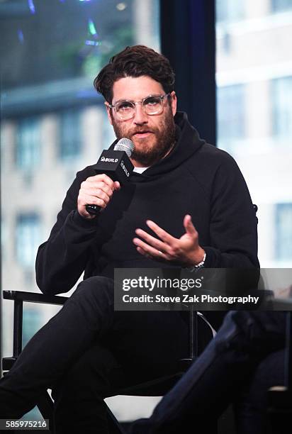 Actor Adam Pally discusses his new comedy "Joshy" at AOL BUild at AOL HQ on August 4, 2016 in New York City.