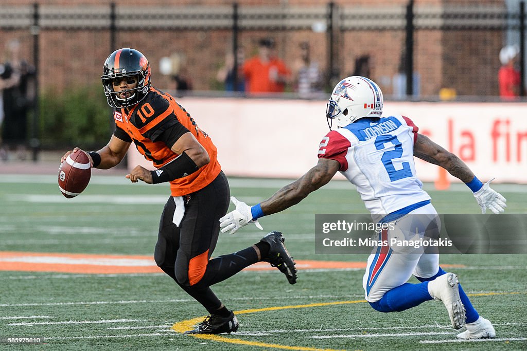 BC Lions v Montreal Alouettes