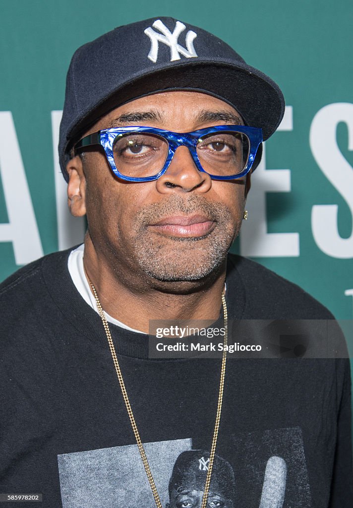 Spike Lee Signs Copies Of The "She's Gotta Have It" Notebook