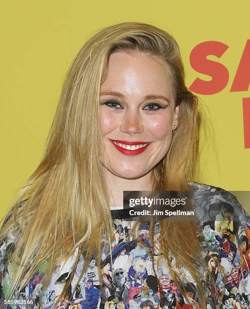 Director Pamela Romanowsky attends the "Sausage Party" New York premiere at Sunshine Landmark on August 4, 2016 in New York City.