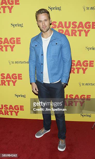Actor Dan Amboyer attends the "Sausage Party" New York premiere at Sunshine Landmark on August 4, 2016 in New York City.