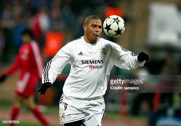 Real Madrid's Ronaldo Luiz Nazario de Lima in action during a match against Bayern Munich. The Champions League second round match between Real...