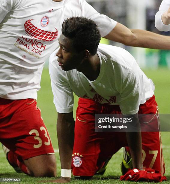 Muss wegen einer Gelb Sperre beim Finale in München nur zusehen .. David ALABA FC Bayern München Fussball Championsleague Halbfinale Real Madrid FC...