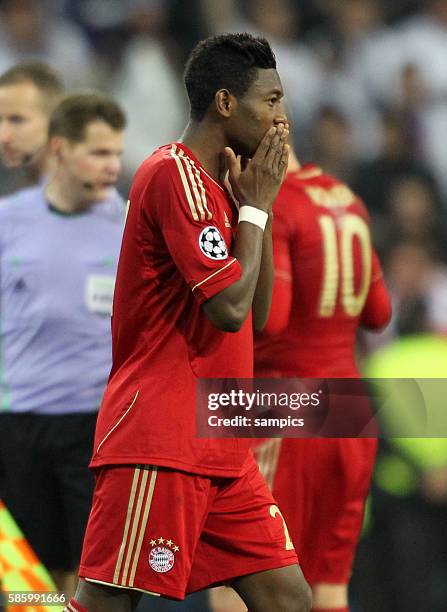 Muss wegen einer Gelb Sperre beim Finale in München nur zusehen .. David ALABA FC Bayern München Fussball Championsleague Halbfinale Real Madrid FC...