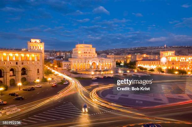 republic square in yerevan, armenia - the capital of the armenian city stock pictures, royalty-free photos & images