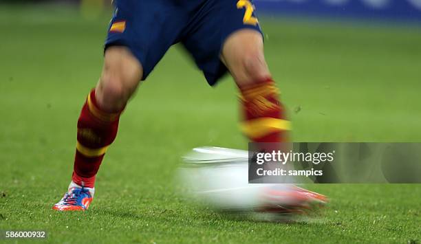 Ball Beine Fussball EM 2012 Gruppe C : Spanien - Irland UEFA EURO 2012 group C : Spain - Republic of Ireland 14.6.2012 PGE Arena Danzig