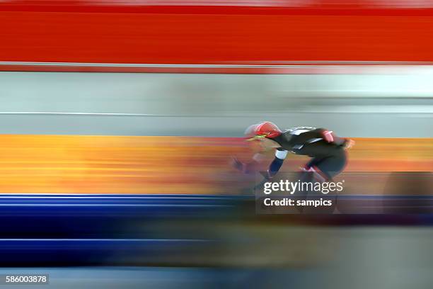 Haralds Silovs mens speedskating 1000m Adler Arena Skating Center Olympic Games Day 5 XXII Olympic Winter Games Sochi 2014