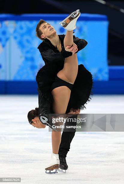 Elena / KATSALAPOV Nikita RUS 3 Eistanz Kür ice dance free Eiskunstlaufen Figure skating olympic winter games 2014 sochi olympische Spiele...