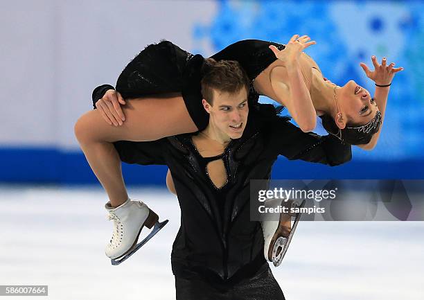 Elena / KATSALAPOV Nikita RUS 3 Eistanz Kür ice dance free Eiskunstlaufen Figure skating olympic winter games 2014 sochi olympische Spiele...