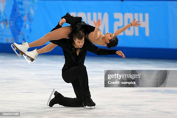 Elena / KATSALAPOV Nikita RUS 3 Eistanz Kür ice dance free Eiskunstlaufen Figure skating olympic winter games 2014 sochi olympische Spiele...