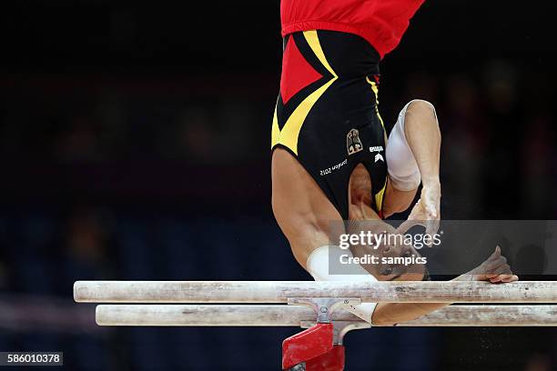 Marcel Nguyen am Reck Olympische Sommerspiele 2012 London : Turnen Männer Qualifikation Olympic Games 2012 London : Gymnastics Men Qualifikation...