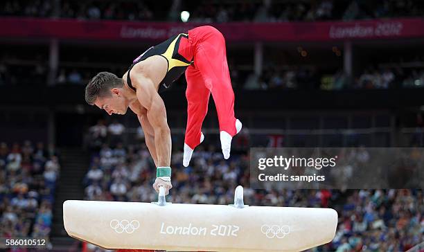 Philipp Boy Pauschpferd Olympische Sommerspiele 2012 London : Turnen Männer Qualifikation Olympic Games 2012 London : Gymnastics Men Qualifikation...