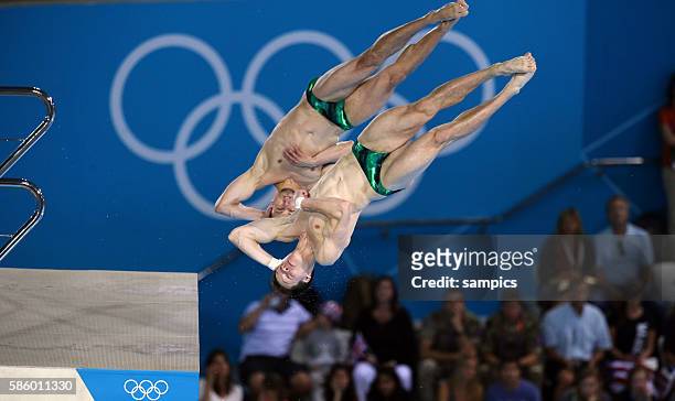 Patrick Hausding und Sascha Klein Olympische Sommerspiele 2012 London : Synchronspringen Männer 10m Turm Olympic Games 2012 London : Mennn 's diving...