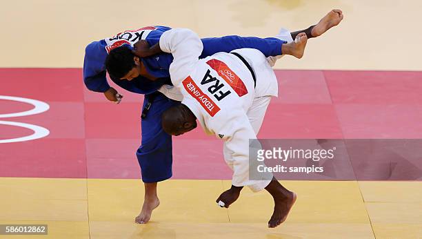 Teddy Riner , Sung-Min KIM Olympische Sommerspiele 2012 London : Judo Männer +100kg Olympic Games 2012 London : Judo men +100kg ExCel Hall