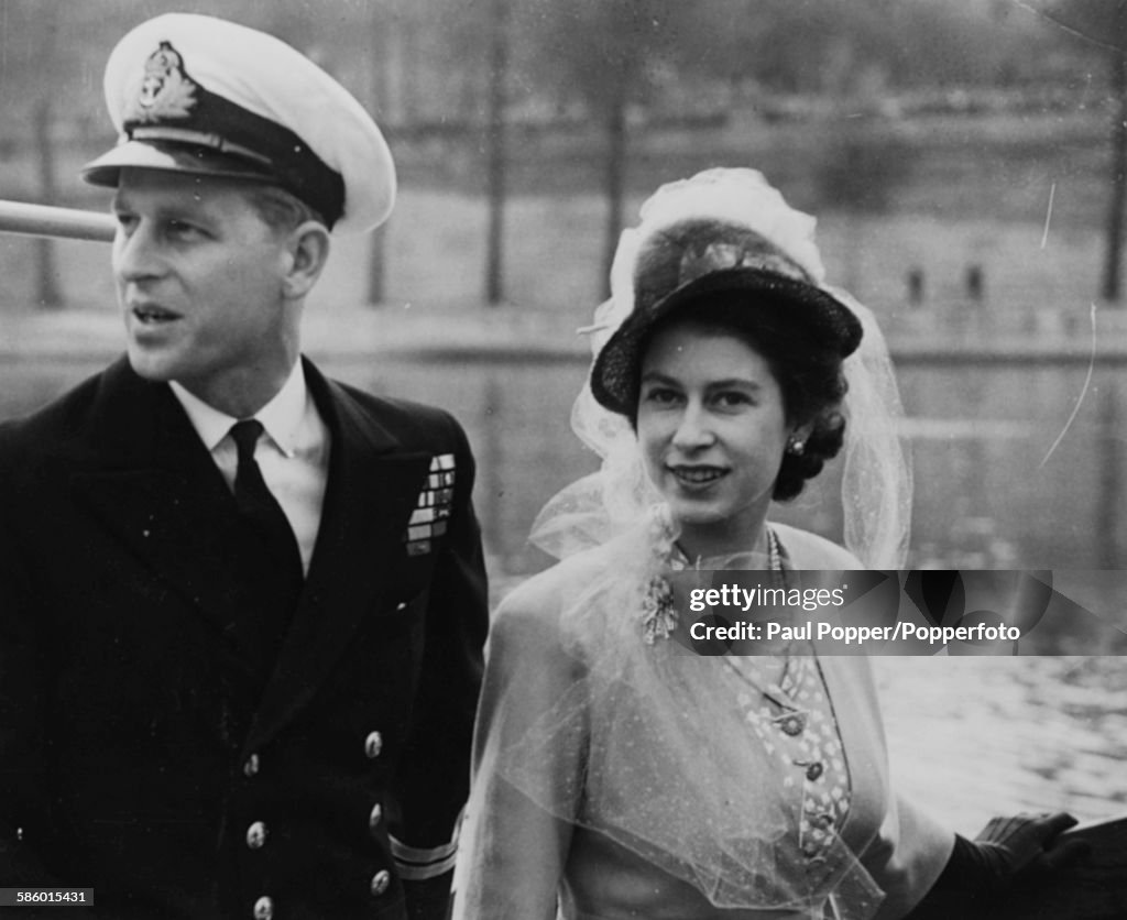 Princess Elizabeth And Prince Philip In Paris