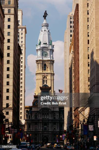 philadelphia city hall - rathaus von philadelphia stock-fotos und bilder