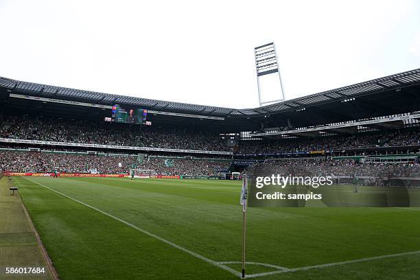 Übersicht Weser Stadion Fussball Bundesliga : Werder Bremen - FC Schalke 04
