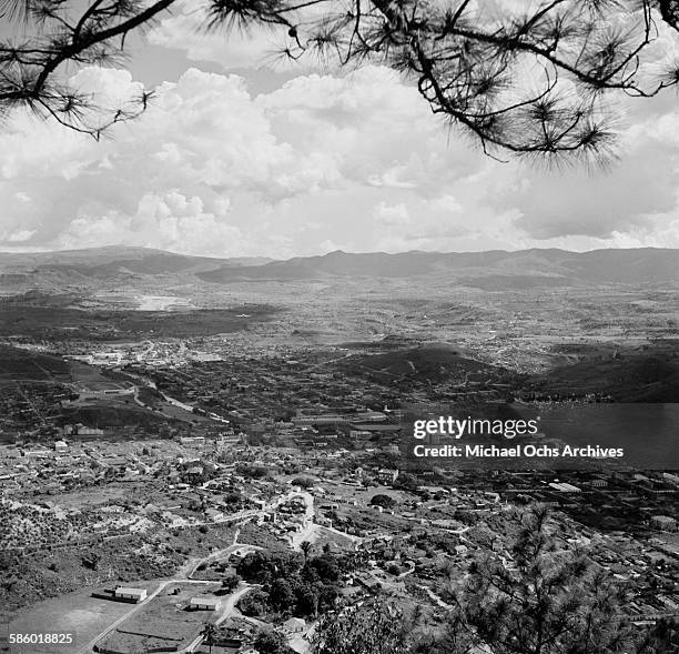 Landscape view over Tegucigalpa, Honduras.