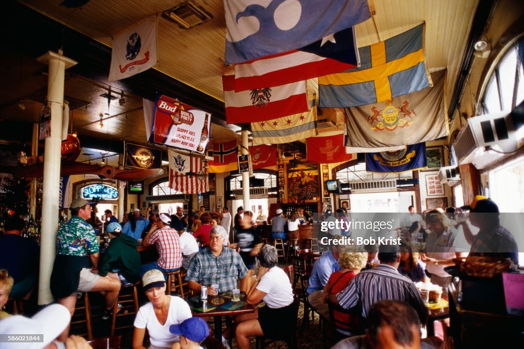 Customers in Sloppy Joe's Bar in Key West