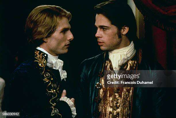 Tom Cruise and Brad Pitt star in Interview with the Vampire: The Vampire Chronicles.
