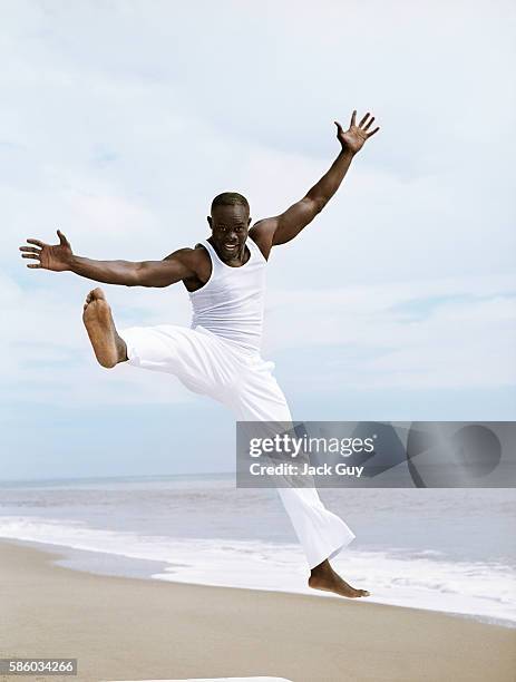 Actor Djimon Hounsou is photographed in 2005 in Los Angeles, California. PUBLISHED IMAGE.