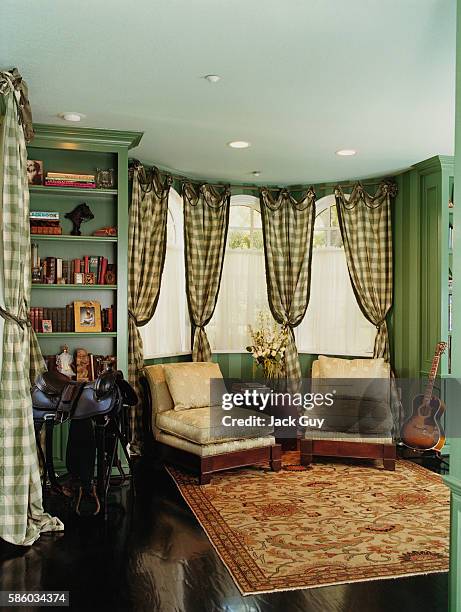 Actress Alyssa Milano's home is photographed for InStyle Magazine in 2004 in California.