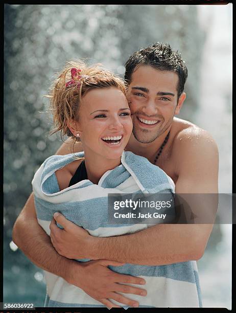 Actor Jesse Metcalfe and singer Nadine Coyle are photographed OK Magazine UK in 2007 in Los Angeles, California. PUBLISHED IMAGE.