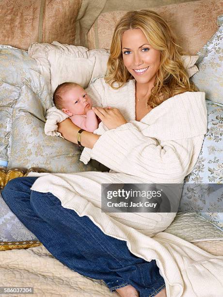 Musician Sheryl Crow and son Wyatt Steven Crow are photographed for OK Magazine in 2007 in Los Angeles, California. COVER IMAGE.