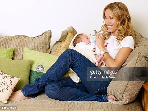 Musician Sheryl Crow and son Wyatt Steven Crow are photographed for OK Magazine in 2007 in Los Angeles, California. PUBLISHED IMAGE.