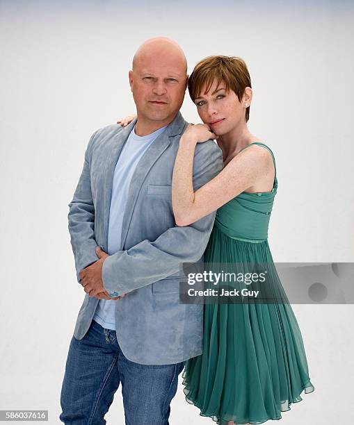 Actors Michael Chiklis and Julianne Nicholson are photographed Boston Common Magazine in 2007 in Los Angeles, California. COVER IMAGE.