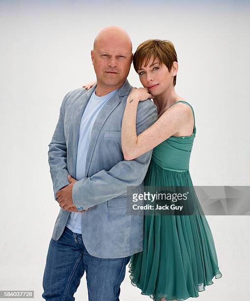 Actors Michael Chiklis and Julianne Nicholson are photographed Boston Common Magazine in 2007 in Los Angeles, California. COVER IMAGE.