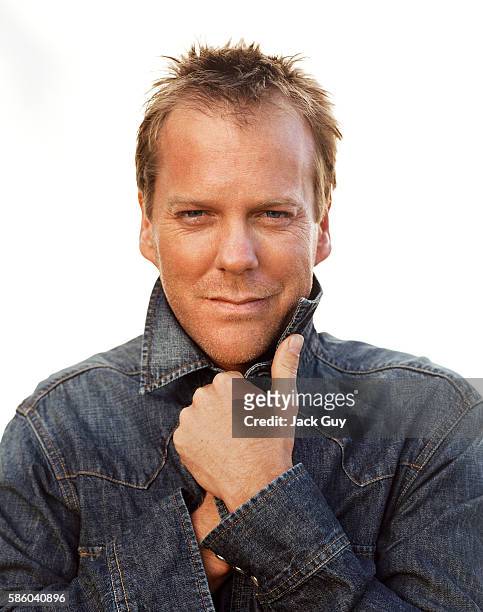 Actor Kiefer Sutherland is photographed for Emmy Magazine in 2003 in Los Angeles, California.