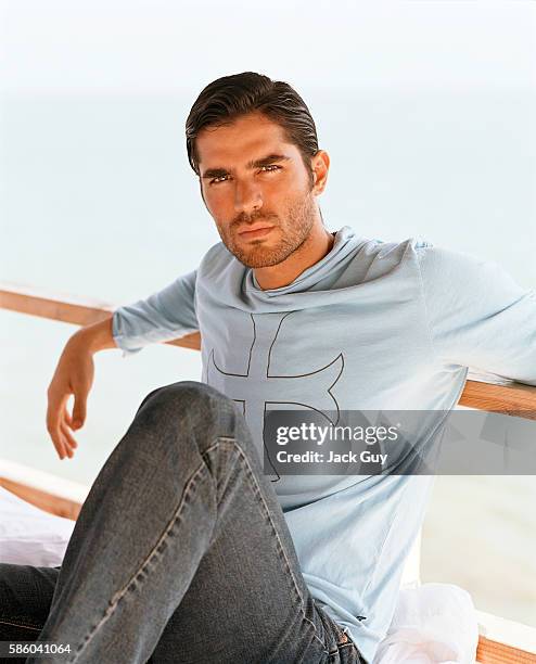 Actor Eduardo Verastegui is photographed for InTouch Weekly in 2003 in Los Angeles, California.