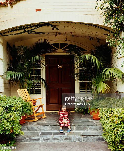 Actors John Ritter and Amy Yasbeck's daughter Stella Ritter is photographed for InStyle Magazine in 2003 at home in Los Angeles, California....