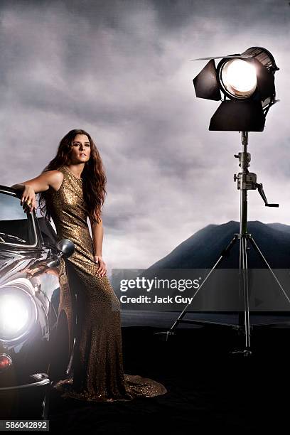 Driver Danica Patrick is photographed for Michigan Avenue Magazine on October 7, 2010 in Los Angeles, California. PUBLISHED IMAGE.