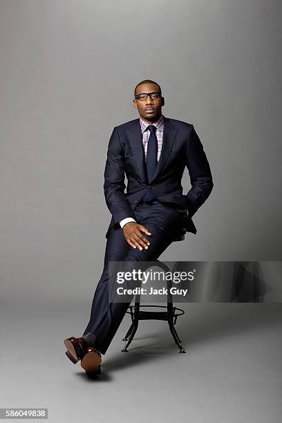 Basketball player Amar'e Stoudemire is photographed for Gotham Magazine on August 29, 2011 in New York City. PUBLISHED IMAGE.