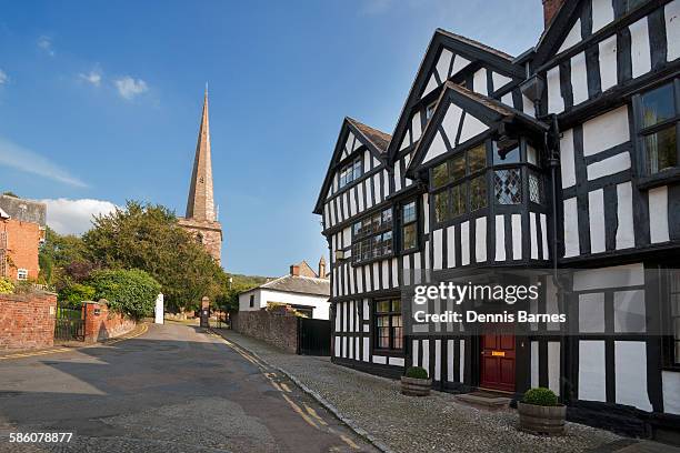 st michaels church, ledbury, herefordshire - ledbury stock pictures, royalty-free photos & images